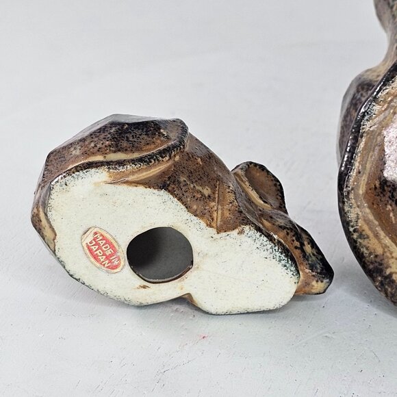 Vintage Geometric Mouse Figurine Set Ceramic Made In Japan - Picture 6 of 8